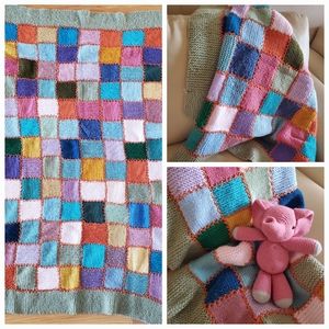 Vintage Handmade Quilted Blanket